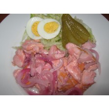 Salmou  kant en klaar in zuur  (Zalm)  300 gram
